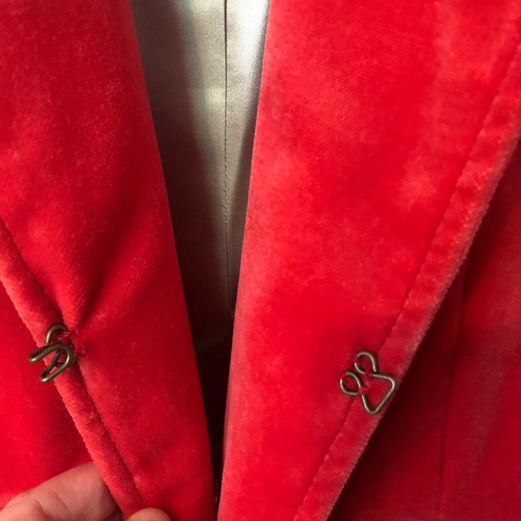 J Crew Red Velvet Blazer - Picture 3 of 6